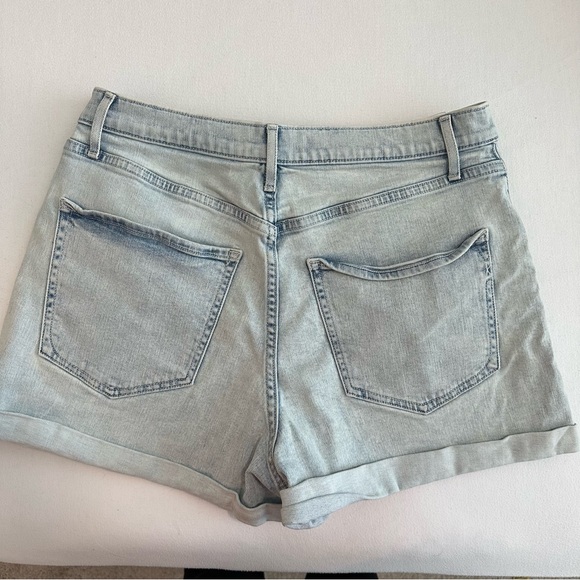 Express Mom Shorts Shortie High Waisted Jean Shorts - Picture 4 of 6
